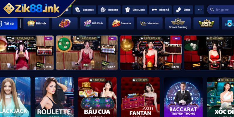 Casino HITCLUB ZIK88 Trải Nghiệm Thế Giới Game Bài Online 1 Tổng quan về sảnh Casino HITCLUB ZIK88
