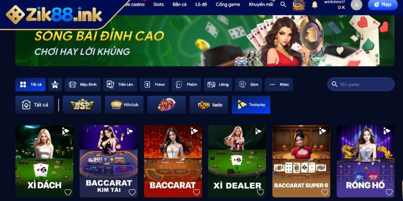 Game bài Techplay Zik88 Điểm Hẹn Giải Trí Trực Tuyến Đẳng Cấp 1 Tổng quan về Game bài Techplay Zik88 cá cược